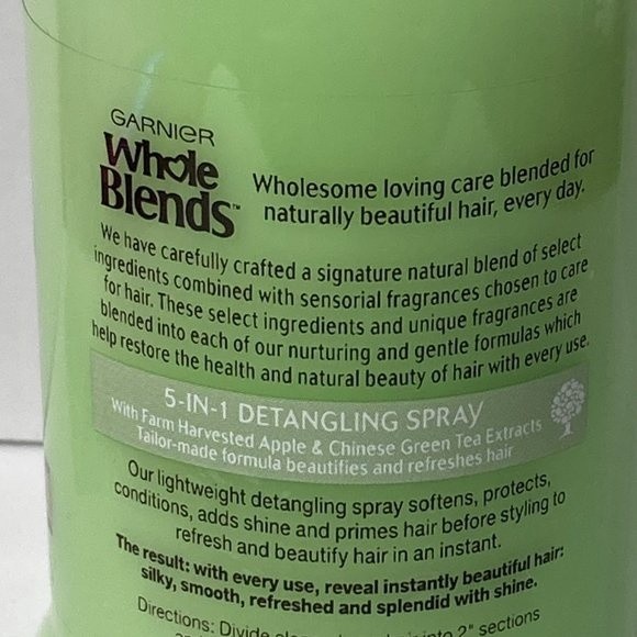 Garnier Whole Blends 5-in-1 Detangling Spray 4 Bottles 5 FL OZ DISCONTINUED - Picture 9 of 16
